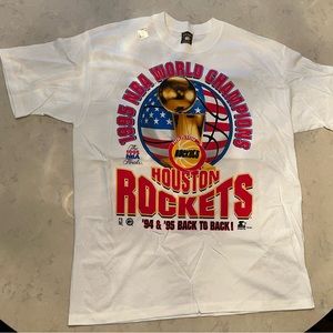 New (Original) 1995 NBA Houston Rockets World Champions Tshirt